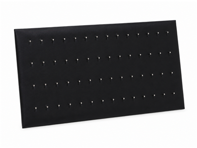 Black velvet body jewelry display pad with easel and 54 hooks for earrings and body jewelry