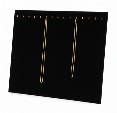 68-H2(BK) Necklace and Chain Display Pad with Easel