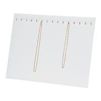 68-H2L(WH) Necklace and Chain Display Pad with Easel