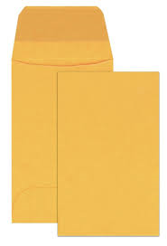 Kraft coin envelopes 3.5 x 6.5 inches 500 pack for jewelry coins and small items