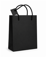 7126 BK Matte Black Jewelry Gift Bag