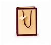 7126 CB Chocolate Beige Matte Laminated Tote Bag with Rope Handles