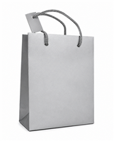 7127/SV Premium Matte Silver Gray Gift Bag