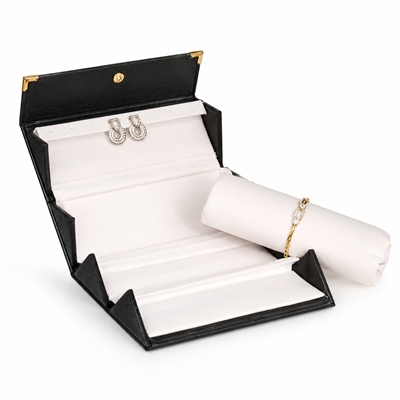 72-Q/BK Black Folding Earring Display Case for 20 Pairs