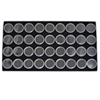 83-2M(BK) Acrylic Jar Gemstone Tray Liner (36 Jars)
