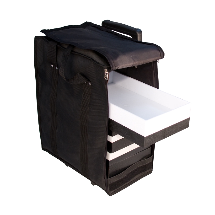 914A Jewelry Tray Carry Case with Wheels