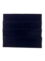 92-E4(BK) Black Half-Size Tray Insert Earring Pad - 16 Pr.