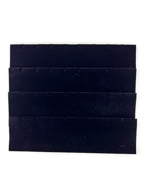 Black Velvet Half-Size Tray Insert Earring Pad Holds 16 Pairs of Earrings