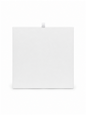 White Leatherette Half Size Display Pad Insert 7.75 x 6.75 Inch