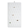 95-6L / WH   White Vertical Ring Display Pad with Clips