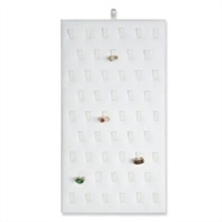 95-6L / WH   White Vertical Ring Display Pad with Clips