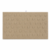 Full size burlap ring display pad with 51 horizontal ring clips