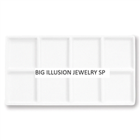 96-08/WH White  Tray Insert-08 Compartment-Full Size