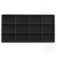 96-12 /BK Black Flocked Tray Liner Insert