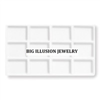 96-12/WH White  Full-Size Tray Liner - 12 Section