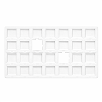 96-32E/WH  Full-Size Tray Liner - Fit 32 Pcs (1 1/2" X 1 3/4") Puff Pad