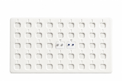 96-50E/WH White  Full-Size Tray Liner - Fit 50 Pcs ( 1" X 1") Puff Pad