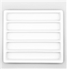 97-05(WH) White Flocked Plastic Tray Insert 5 Section
