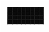 99-32/BK Black  Full-Size Tray Liner - 32 Compartments