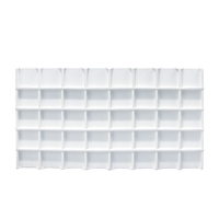 99-40PL (WH) Full-Size Tray Liner - 40 Compartments
