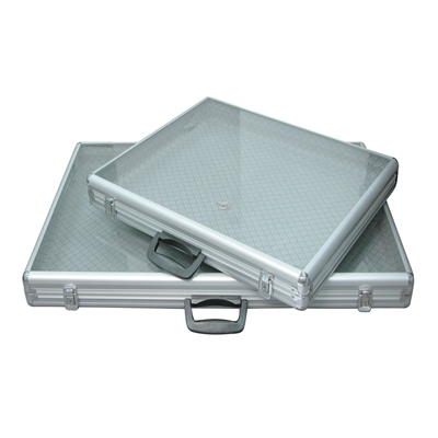 AL819 Aluminum Glass-Top Case W/Side Panel
