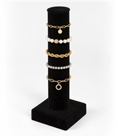 BD-2701V (BK) Black Velvet Bracelet Bar Display