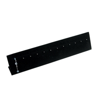BJ214-7(BK) Black Velvet Body Jewelry Display Stand â€“ 12 Hooks (12" x 2 5/8")