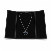 BN7 BLACK  2 DOOR NECKLACE BOX
