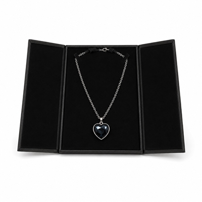 BN7 BLACK  2 DOOR NECKLACE BOX