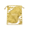 BX-1264 Metallic Gold Drawstring Pouches