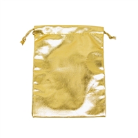 BX-1264 Metallic Gold Drawstring Pouches