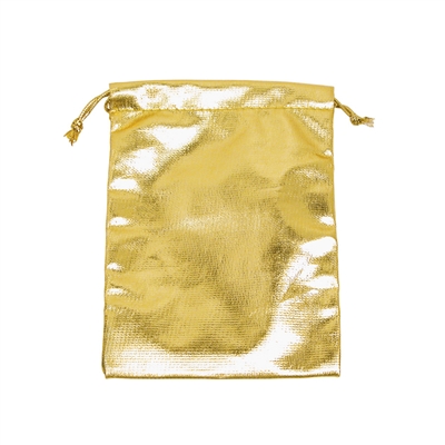 BX-1264 Metallic Gold Drawstring Pouches