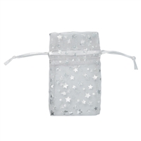 BX-1291/WT Organza Drawstring Pouch