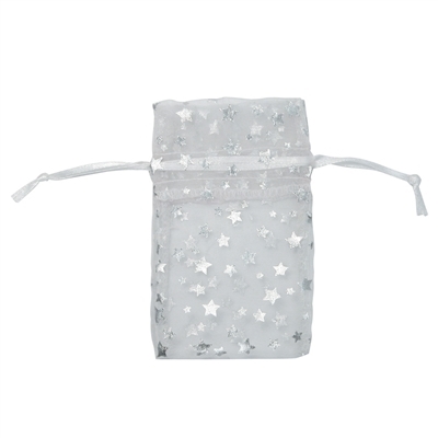 BX-1291/WT Organza Drawstring Pouch
