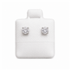White Vinyl Puff Pad 1 Inch x 1 Inch for Earring Display