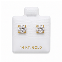 14KT Gold White Vinyl Puff Pad 1 Inch x 1 Inch for Earring Display