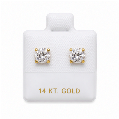 14KT Gold White Vinyl Puff Pad 1 Inch x 1 Inch for Earring Display