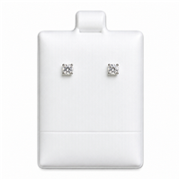 White Vinyl Puff Pad 1 1/2 Inch x 1 3/4 Inch for Jewelry Display