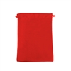 BX1202 Red Velvet Drawstring Jewelry Pouch 2 3/4 x 3 Inches