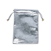 BX1272 Silver Drawstring Pouches