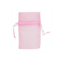 BX1294(LP) Pink Organza Drawstring Pouch