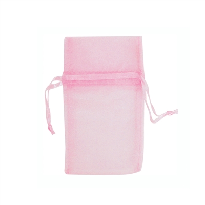 BX1294-2/LP Pink Organza Drawstring Pouch