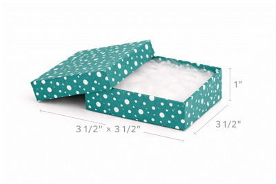BX2833-PD Polka Dot Cotton-Filled Boxes Assorted Color