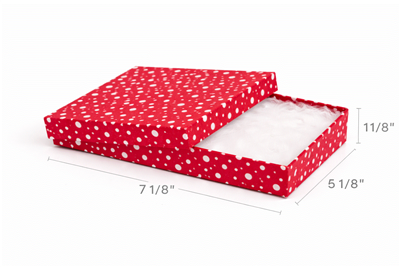 BX2875-PD Polka Dot Cotton-Filled Boxes Assorted Color