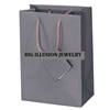BX3978-GR Gray Matte Finish Solid Color Shopping Tote Bag