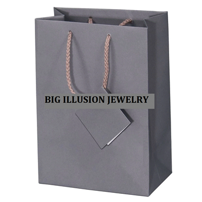 BX3978-GR Gray Matte Finish Solid Color Shopping Tote Bag