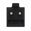 Black Vinyl Earring Puff Pad 1 Inch x 1 Inch for Stud Earrings