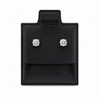 Black Vinyl Earring Puff Pad 1 Inch x 1 Inch for Stud Earrings