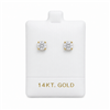 14KT Gold Vinyl Earring Puff Pad for Stud Earrings 1 1/2 x 1 3/4 Inch