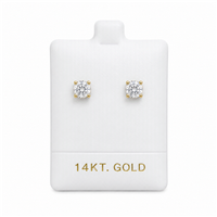 14KT Gold Vinyl Earring Puff Pad for Stud Earrings 1 1/2 x 1 3/4 Inch